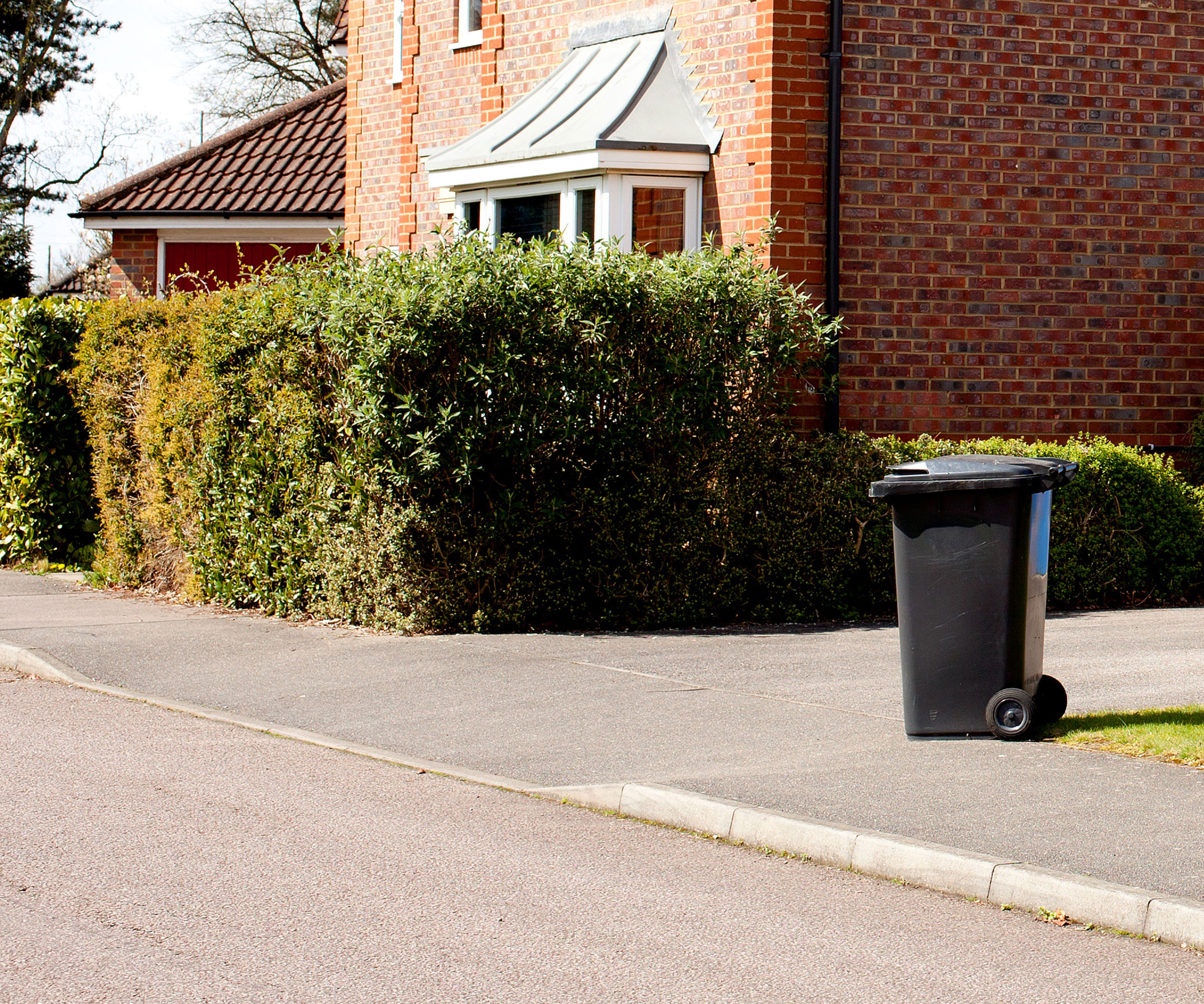 new house with dropped kerb to driveway
